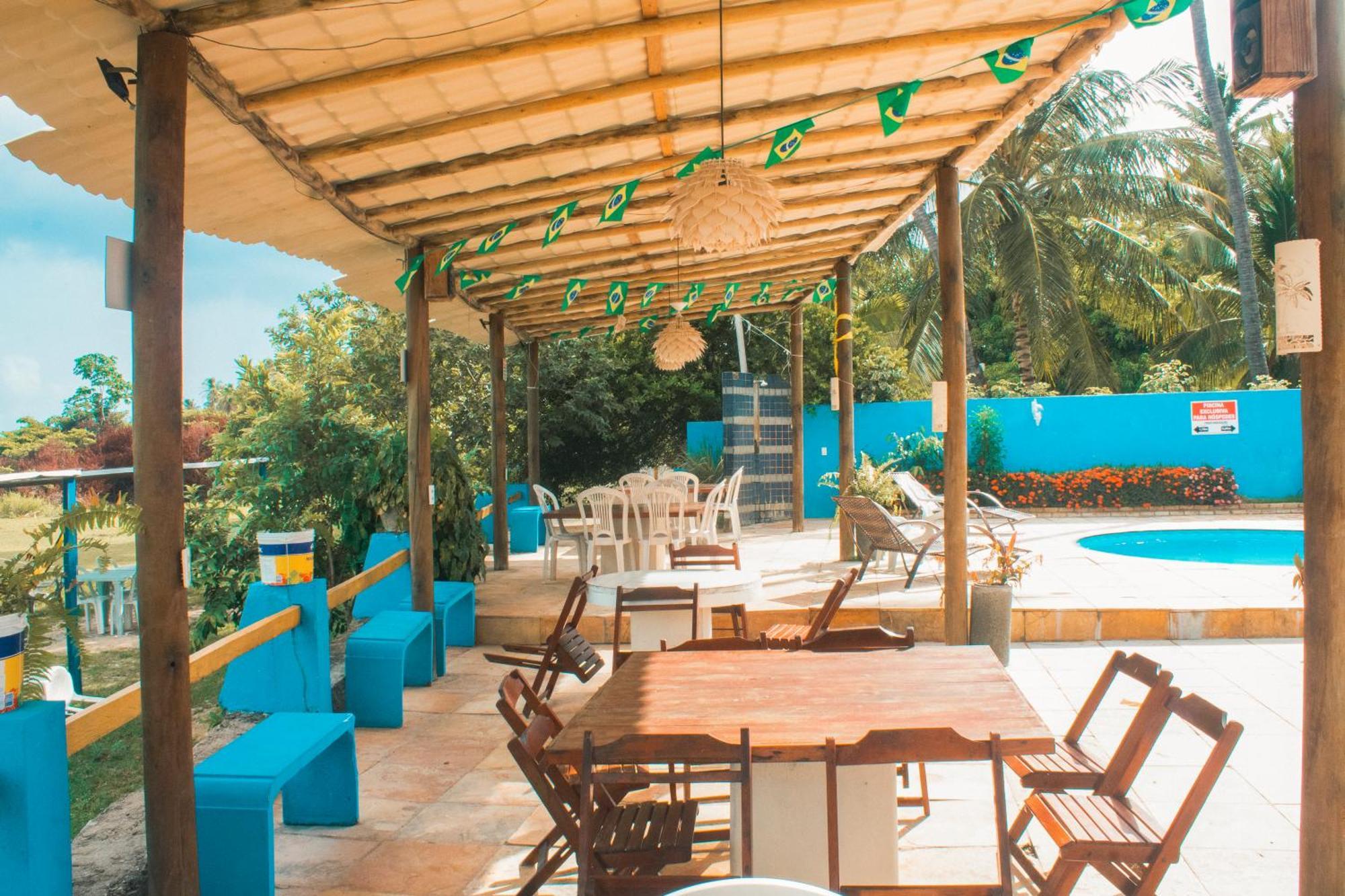 Pousada E Restaurante Sombra Dos Coqueiros Trairi Kültér fotó